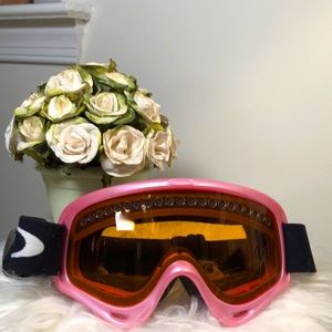 OAKLEY | Pink Framed Oakley Tinted Ski Goggle + Adjustable Logo Elastic Strap